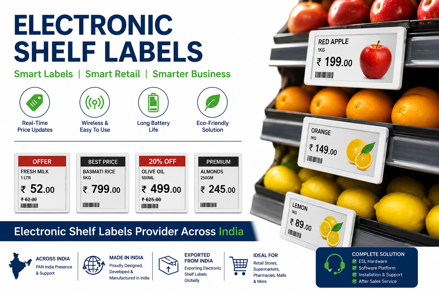 Electronic Shelf Labels India: Smart Pricing Solutions for Modern Retail Stores