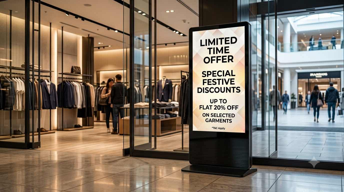 Digital Standee Manufacturer | Smart Digital Displays by Saipur