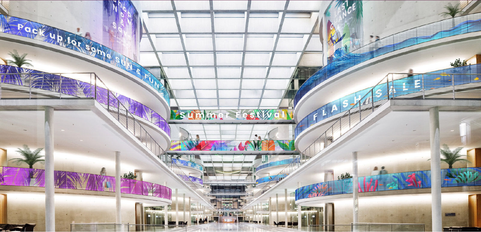 Adhesive Transparent LED P6 applications